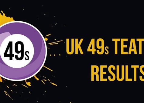 UK49s Teatime Results 10 October 2022 .